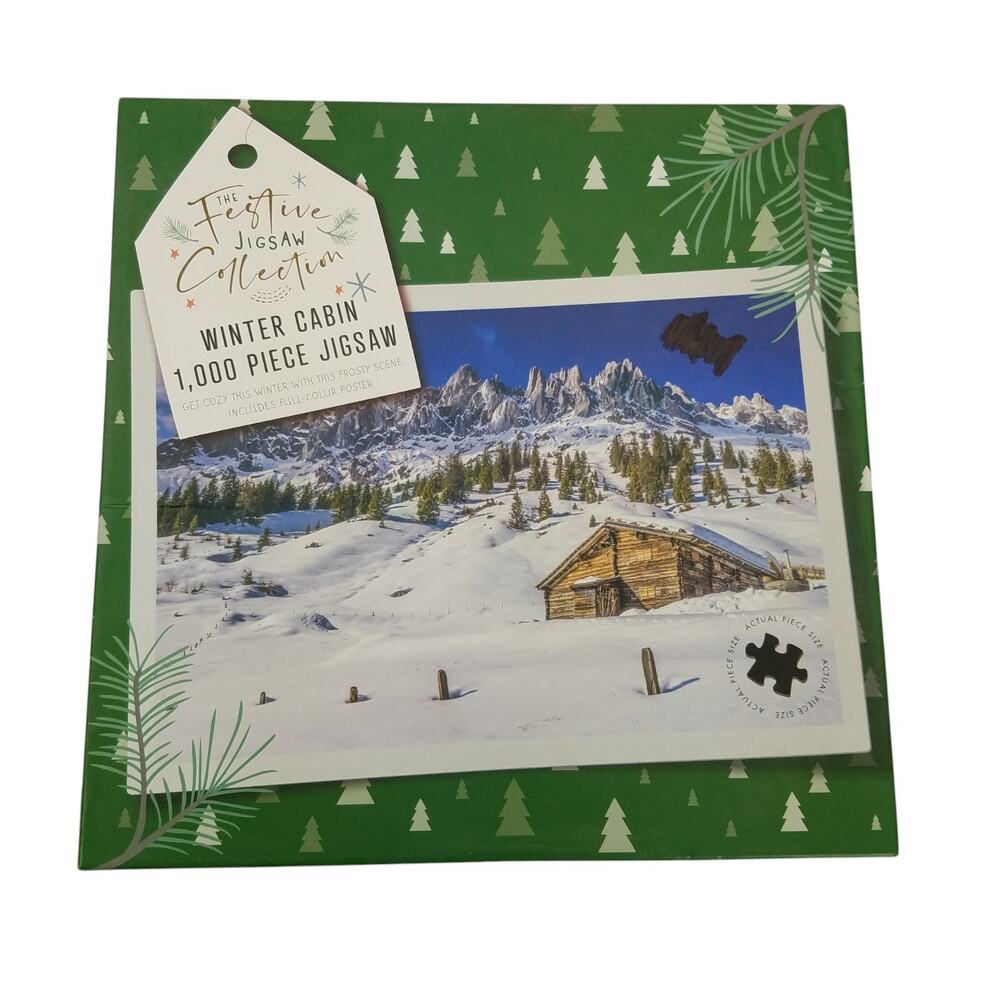 Professor Puzzle 1000 Piece Jigsaw Puzzle Winter Cabin The Festive Collection